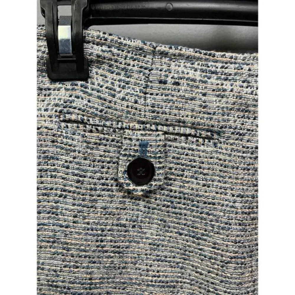 Kasper Skirt Womens size 4P blue tweed pencil Petite‎ Office